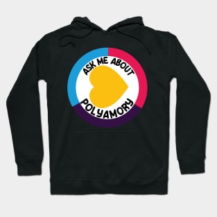 Ask Me About Polyamory - Design No.2 -(New Pride Colors!) Hoodie